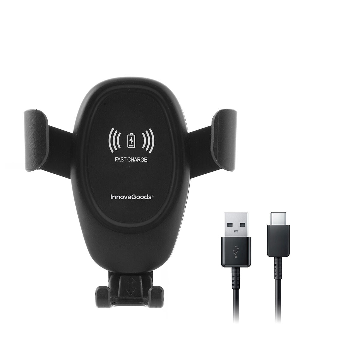 Mobile Phone Holder with Wireless Charger for Cars Wolder InnovaGoods-2